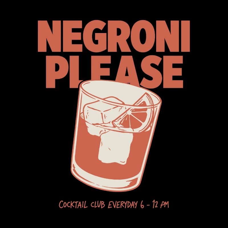 Negroni Please - Retro Cocktail & Happy Hour