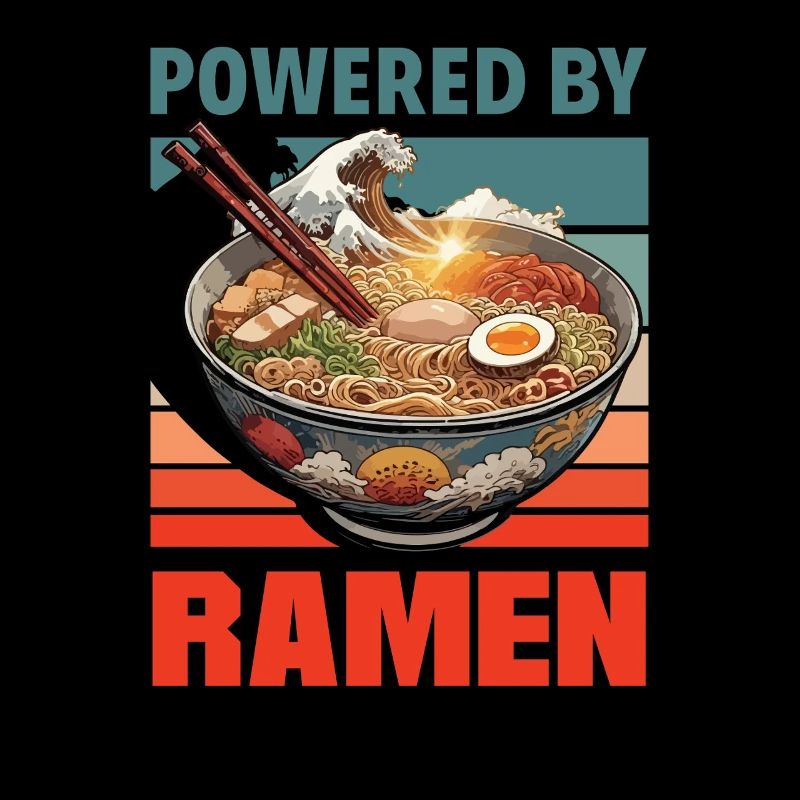 Powered By Ramen Japanese Noodle Bowl