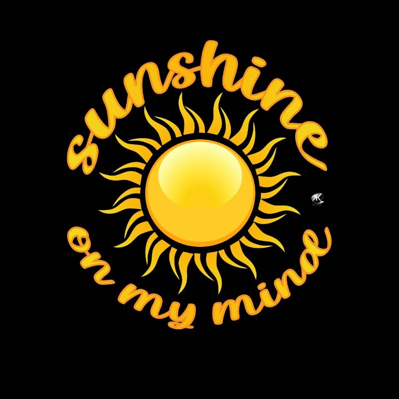 Goldene Sonne Abbildung mit Inschrift