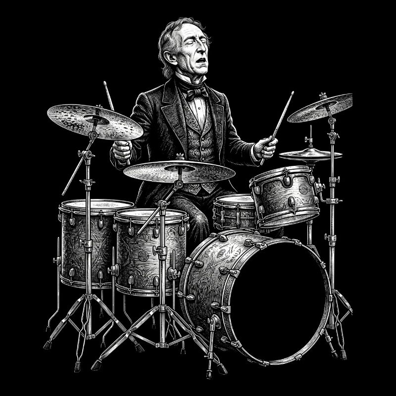 John Tyler plays drums