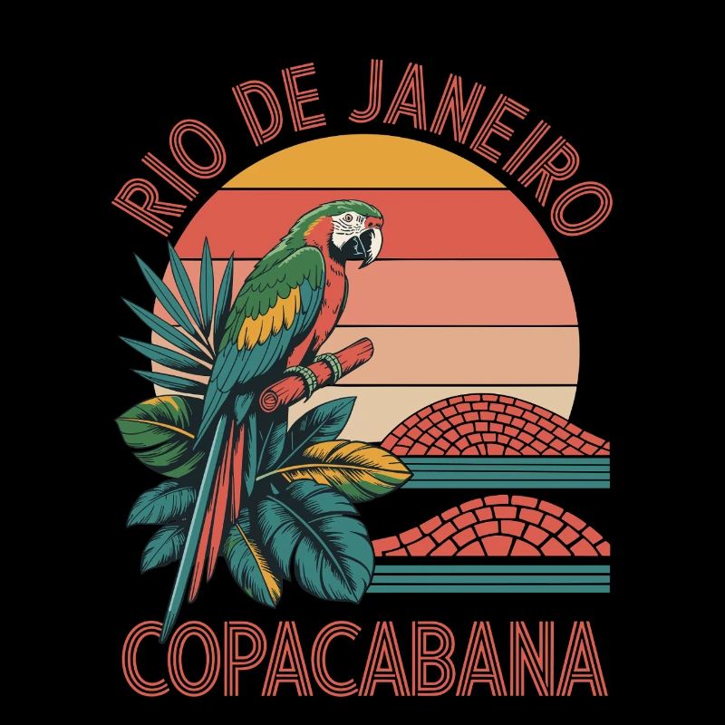 Rio Copacabana Parrot Sunset