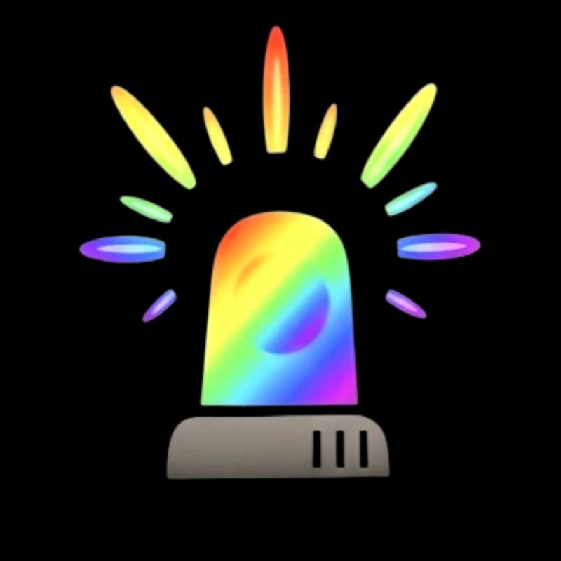 Regenbogen Sirene Warnleuchte