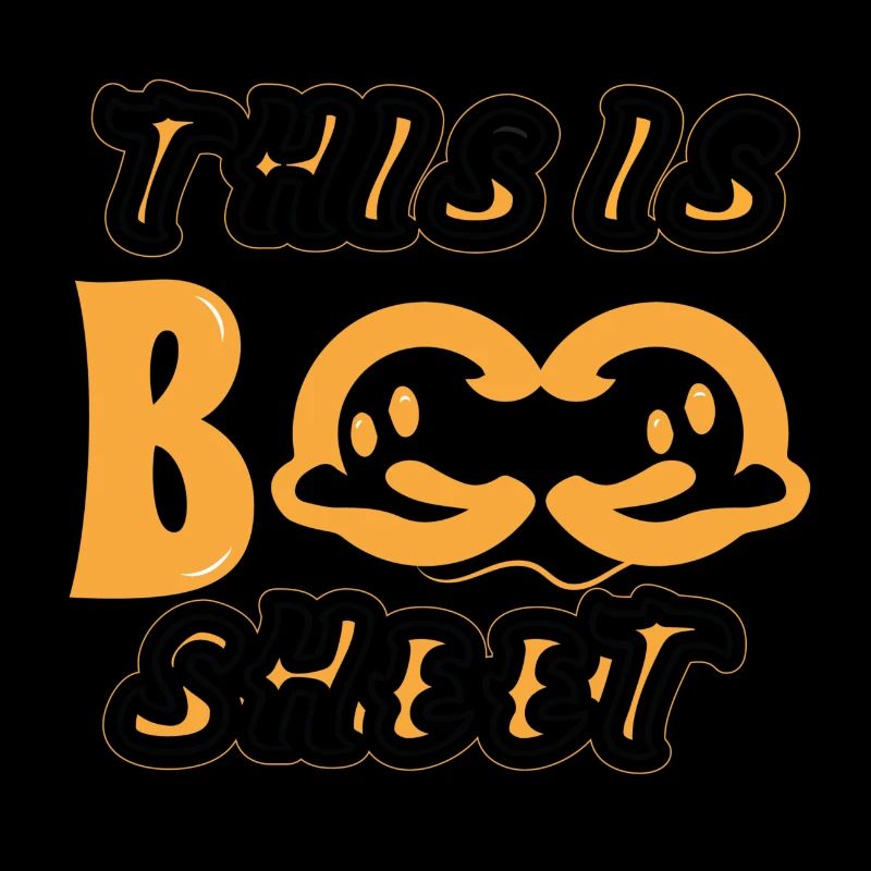 This Is Boo Sheet Ghost Retro Halloween Kostüm