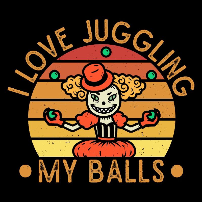 I Love Juggling Balls Circus Performer Gift Idea