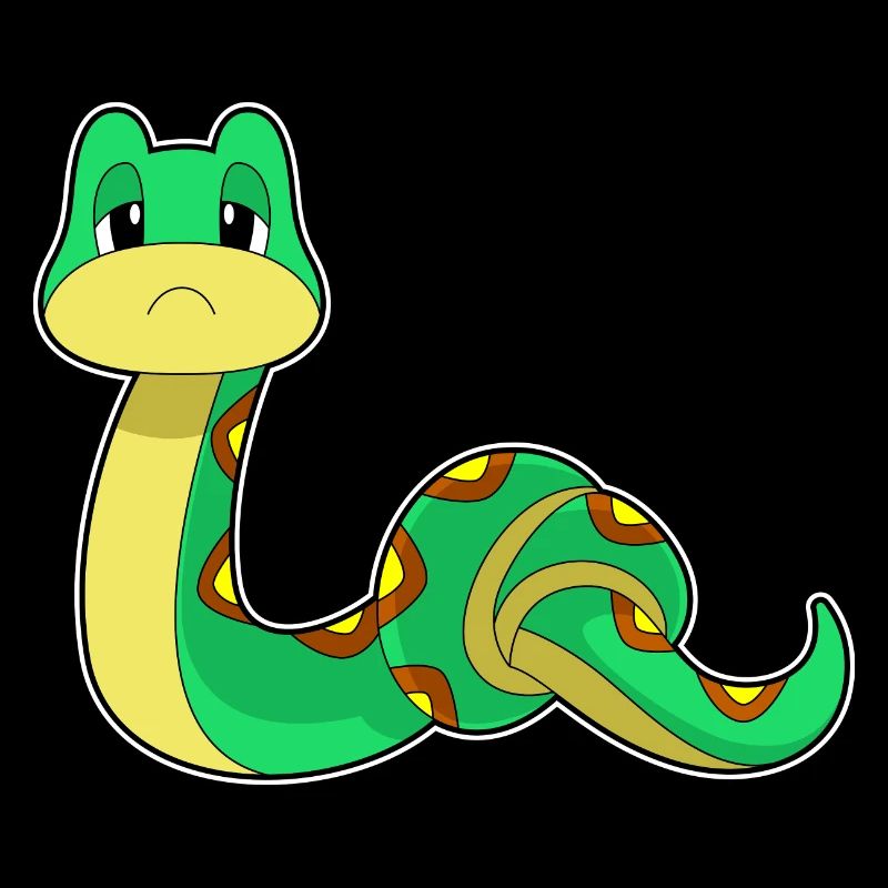 Serpent avec des nœuds