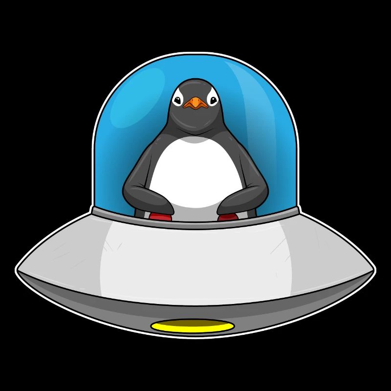 Pinguin Raumschiff Weltraum