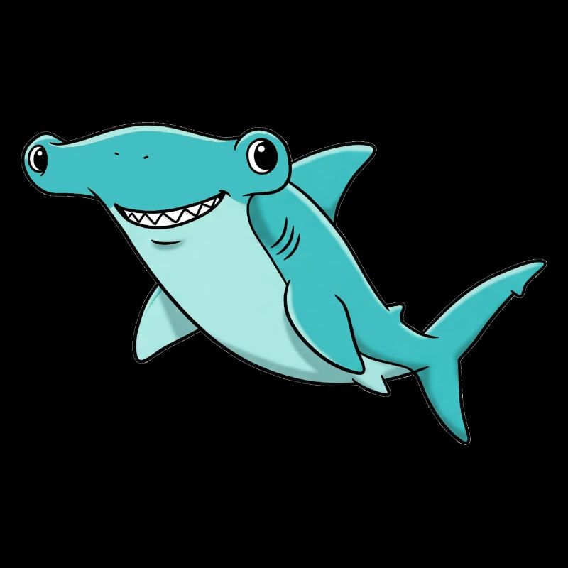 Tier Cartoon Hammerhai