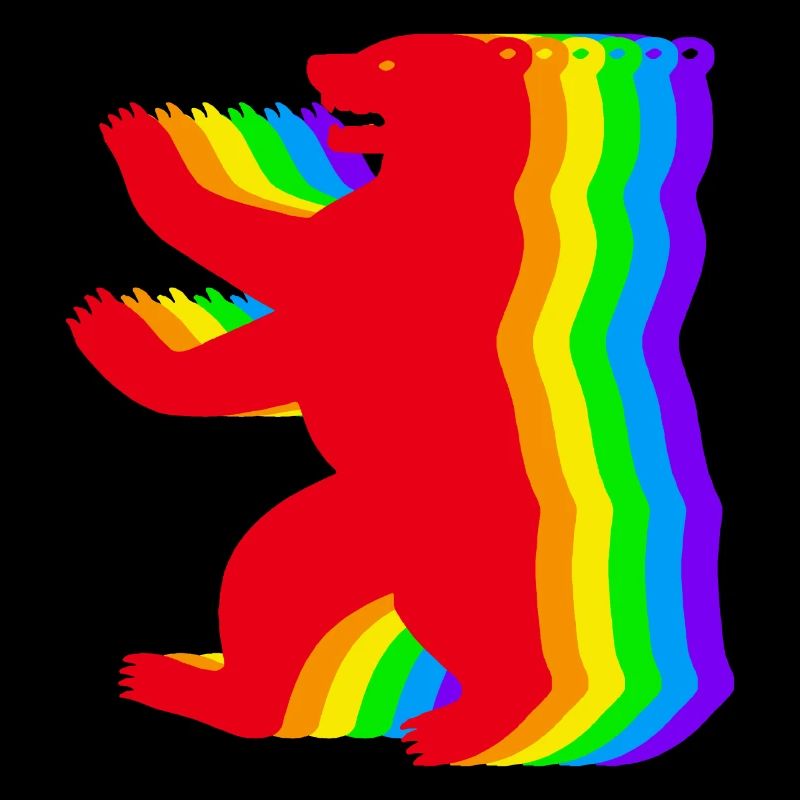 Ours arc-en-ciel de Berlin