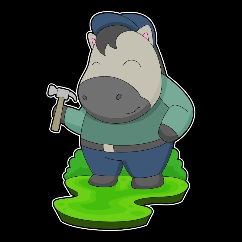 Pferd Handwerker Hammer