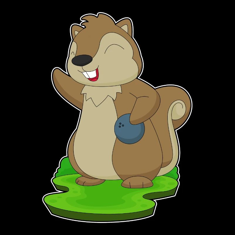 Eichhörnchen Bowling Bowlingkugel