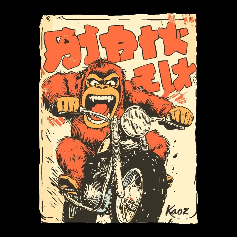 Crazy Orangutan – Motorcycle Biker