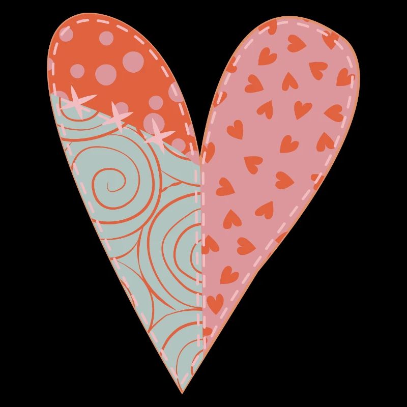 Patchwork Herz Nr. 1