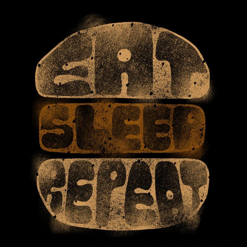 Burger Eat Sleep Repeat