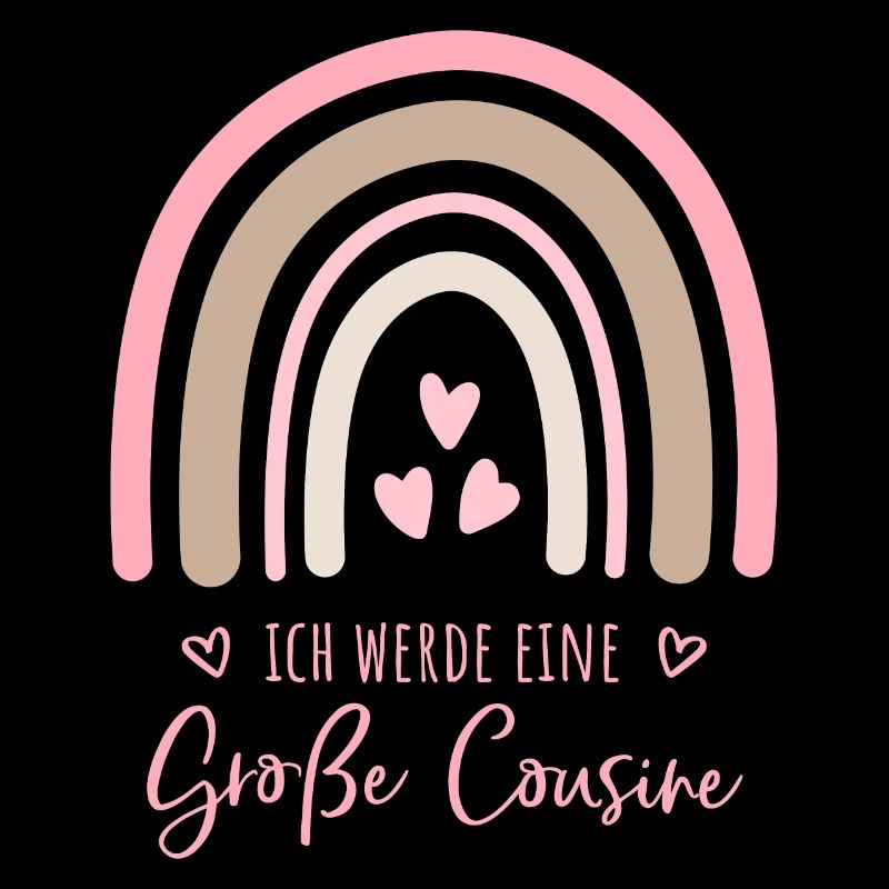 Ich werde eine große Cousine Boho Regenbogen
