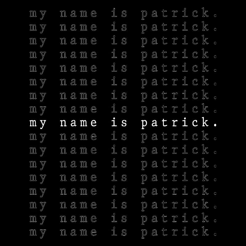 Je m’appelle Patrick