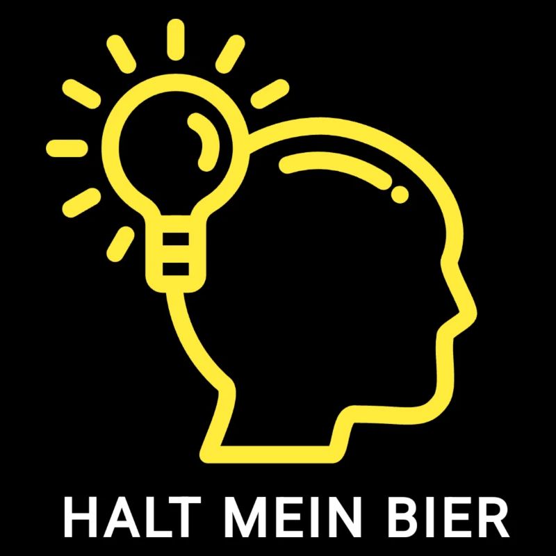 Innovatives Denk-Design mit Lichtsymbol