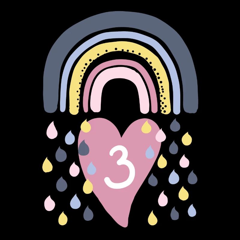 Rainbow 3rd Birthday Children