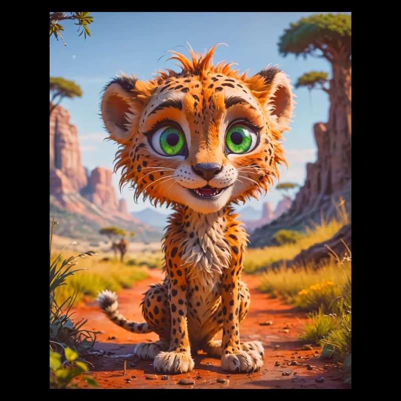 super süße afrikanische Tiere – Gepard