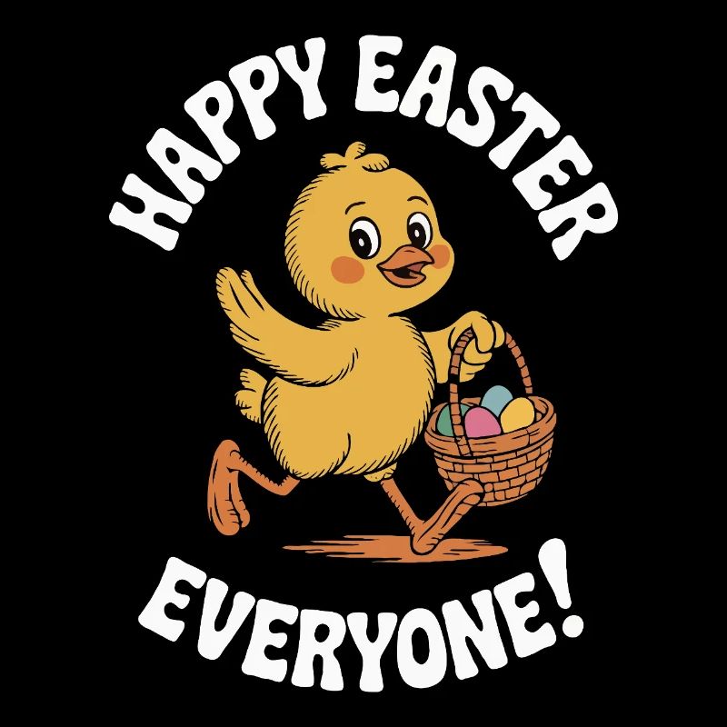 Happy Easter Chick Vintage