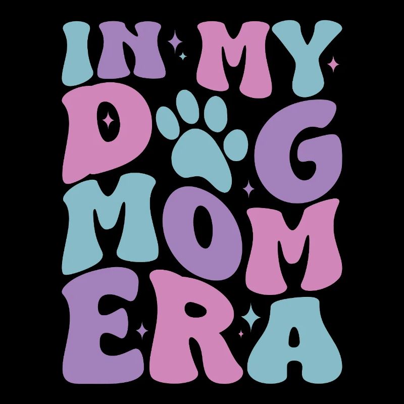Dans mon chien maman époque pattes pastel