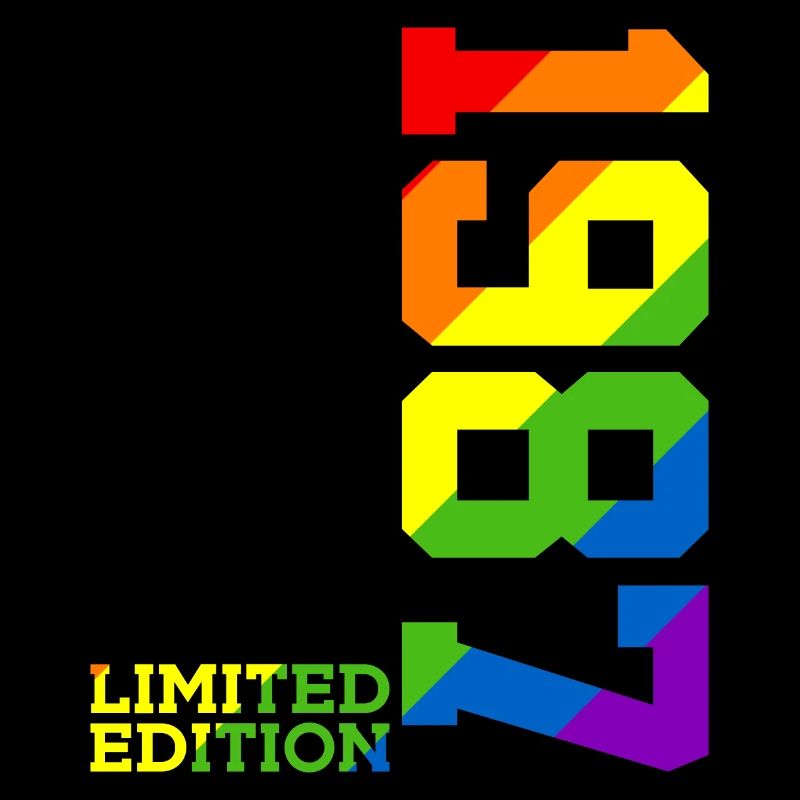 LGBTQ 1987 REGENBOGEN QUEER 39. GEBURTSTAG PRIDE