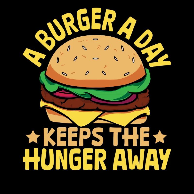 Burger Patty A burger a day keeps hunger away