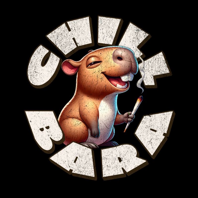 Capybara Chil Bara Kiffen Cannabis