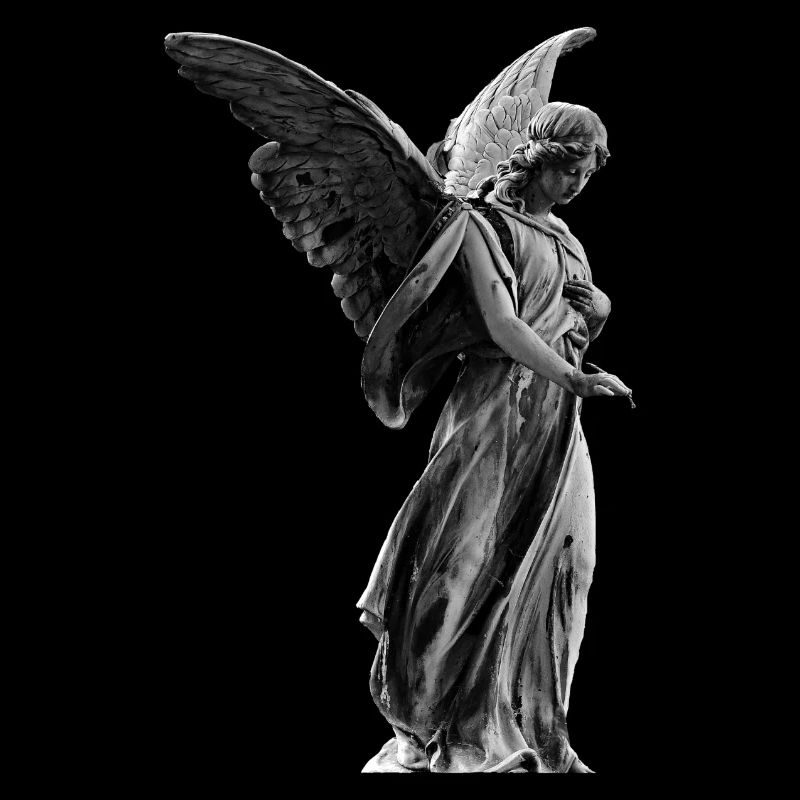 sculpture Ange - Conception, blanc