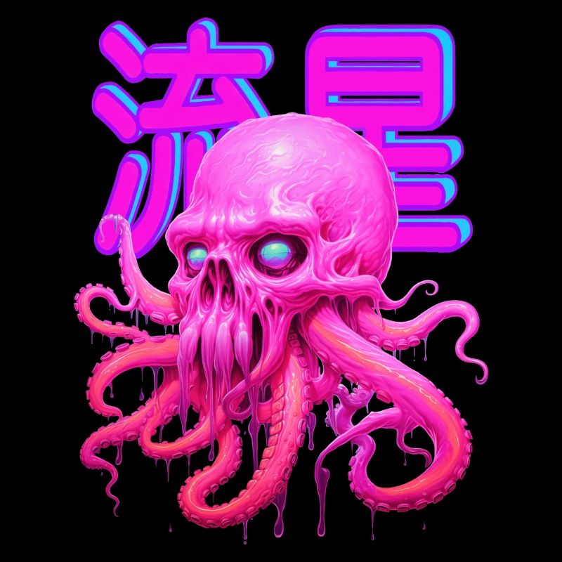 PINK OCTOPUS SCULL!