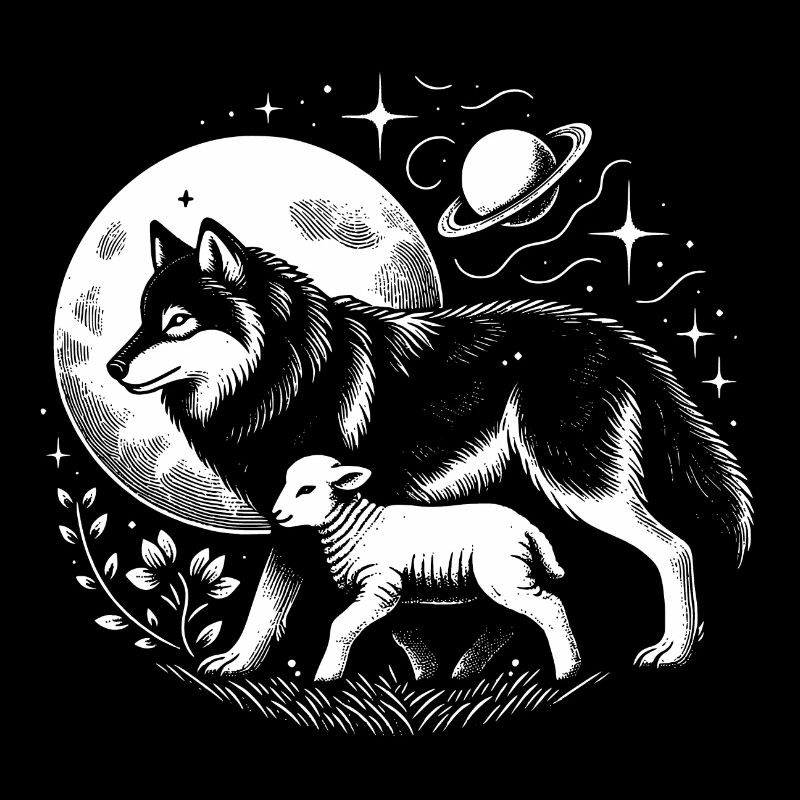 Wolf und Lamm wir können alle Freunde sein
