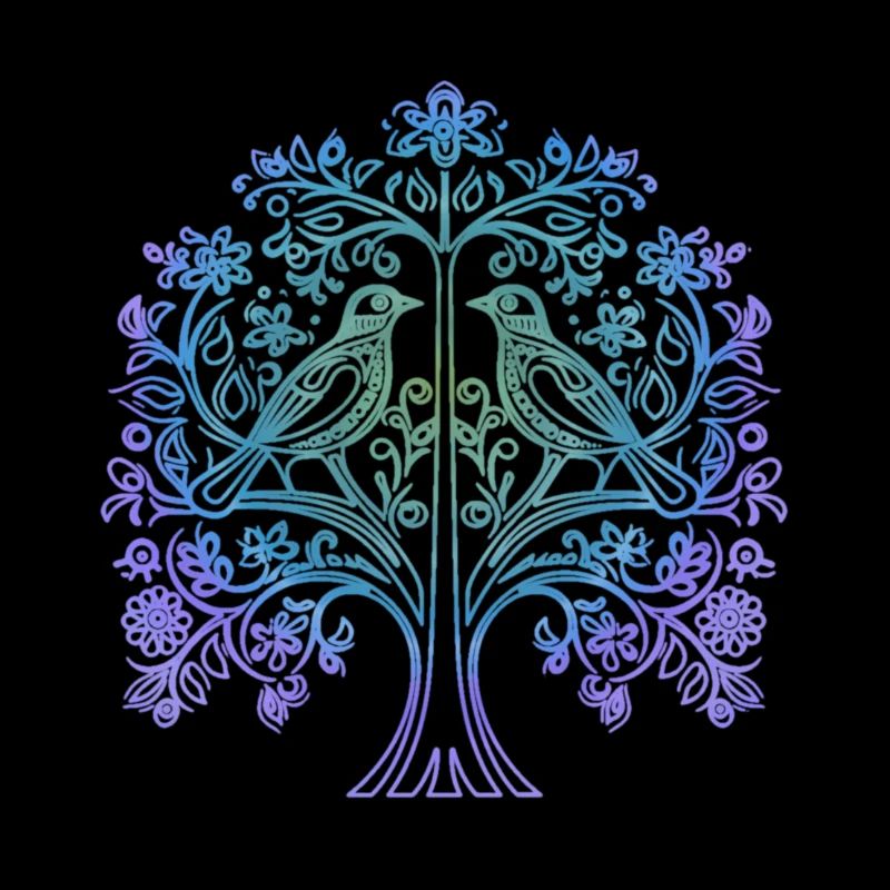 Arbre de vie aux oiseaux