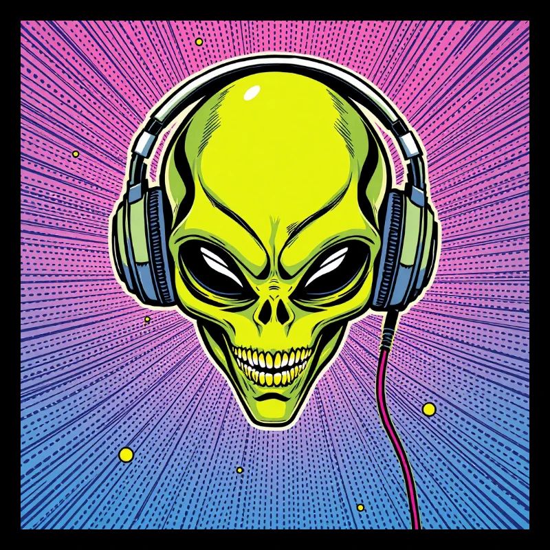 Alien Skull Kopfhörer