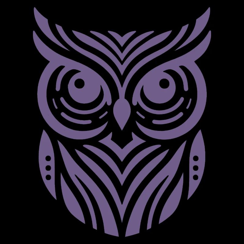 Conception de silhouette de hibou minimaliste