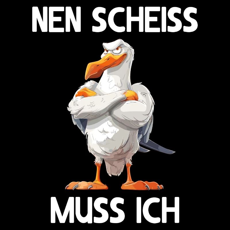 Möwe Seevogel Nen scheiss muss ich