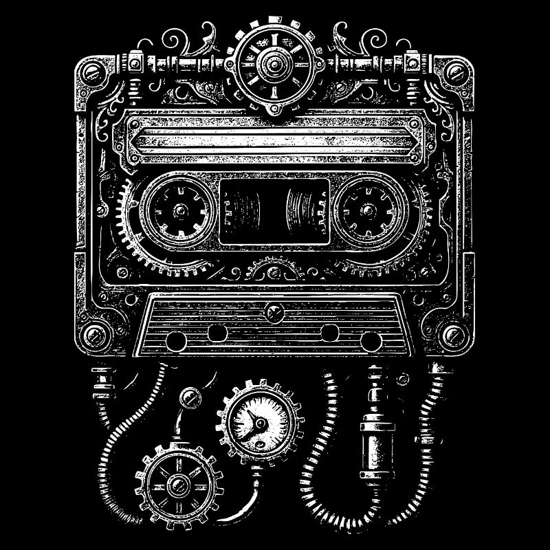 Steampunk Cassette Clockwork