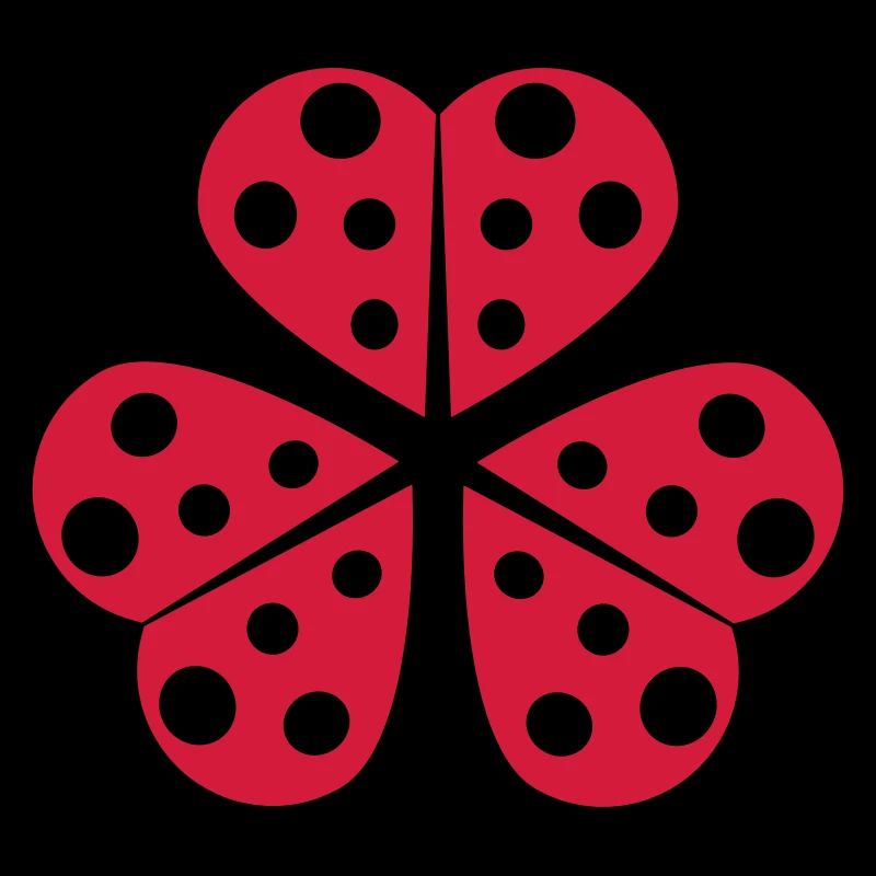 Moitié petite conception de coccinelle