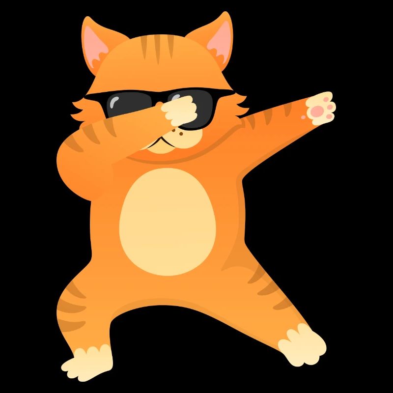 Cat With Sunglasses Dab Dance - Cool Gift