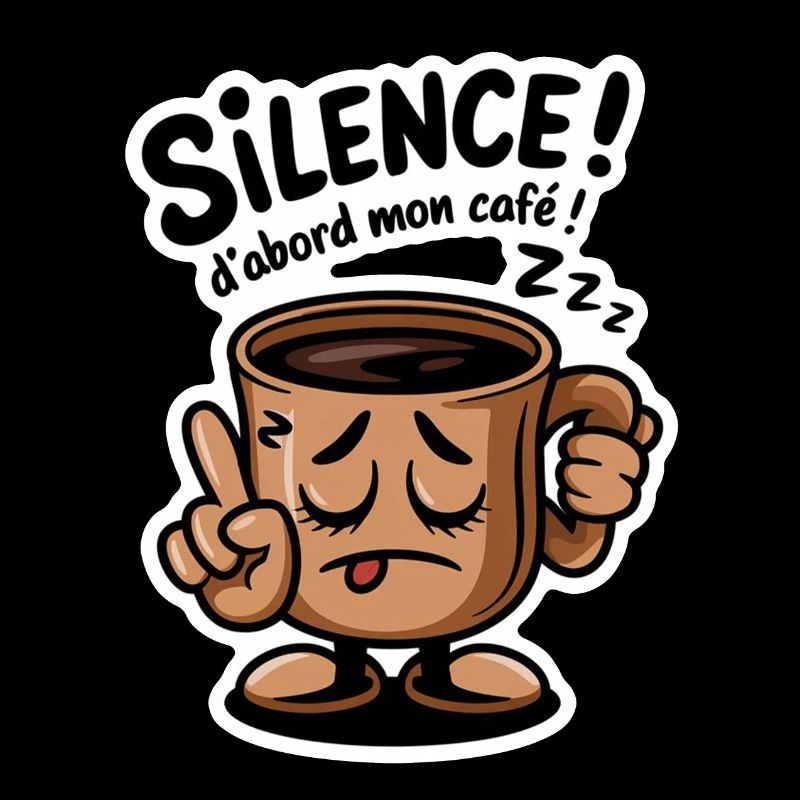 Be quiet! First My Coffee - Humor