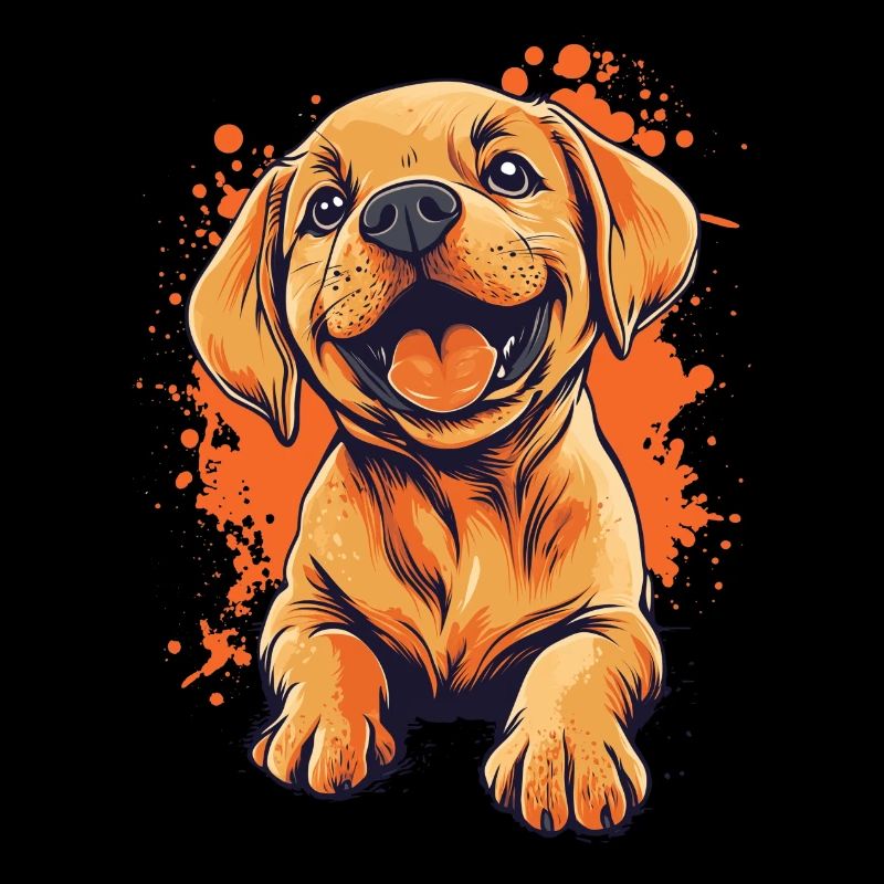 Labrador Welpe lustiger Hund Hunde