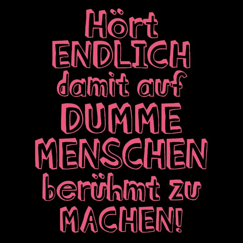 Hört endlich damit auf...