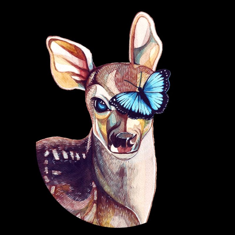 Deer & Butterfly - hommage à la vie est étrange