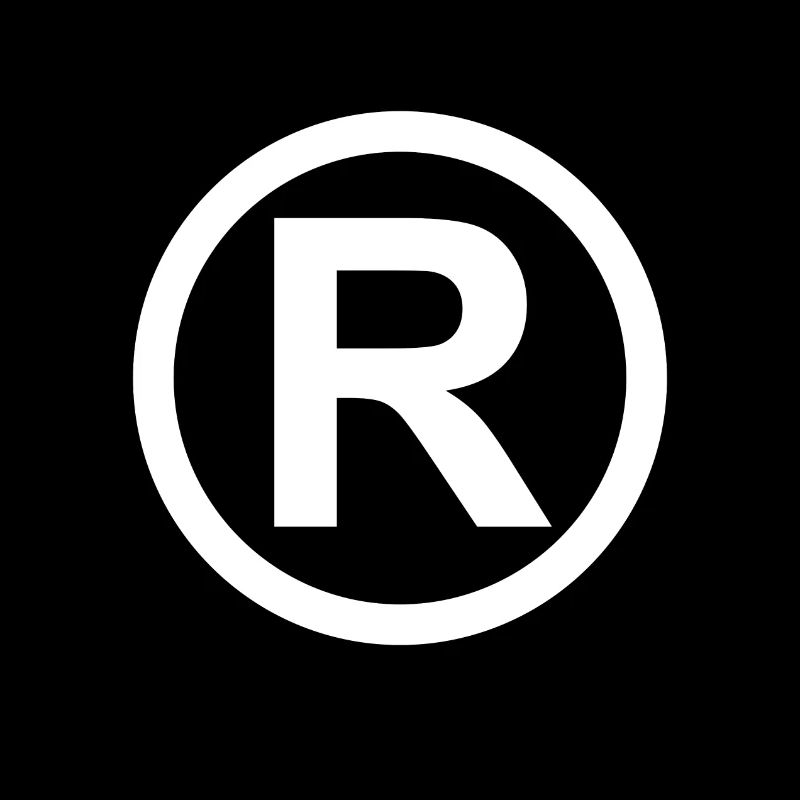 Registered Trademark Symbole Blanc