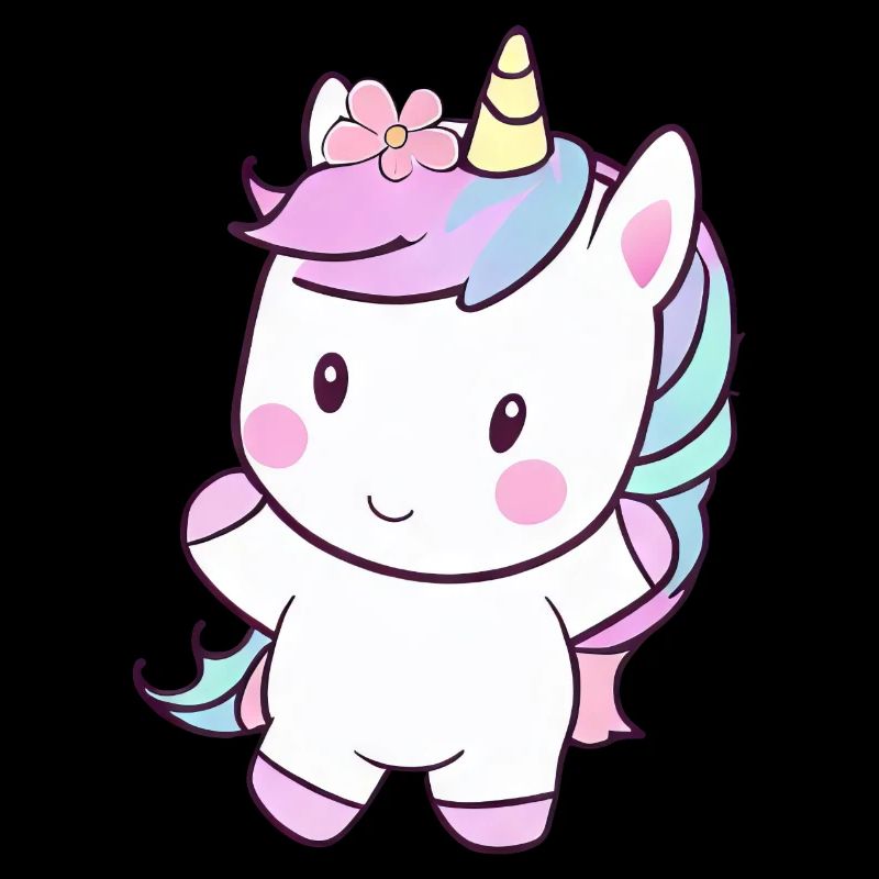 Cute Dancing Unicorn, Cheerful Fantasy Design
