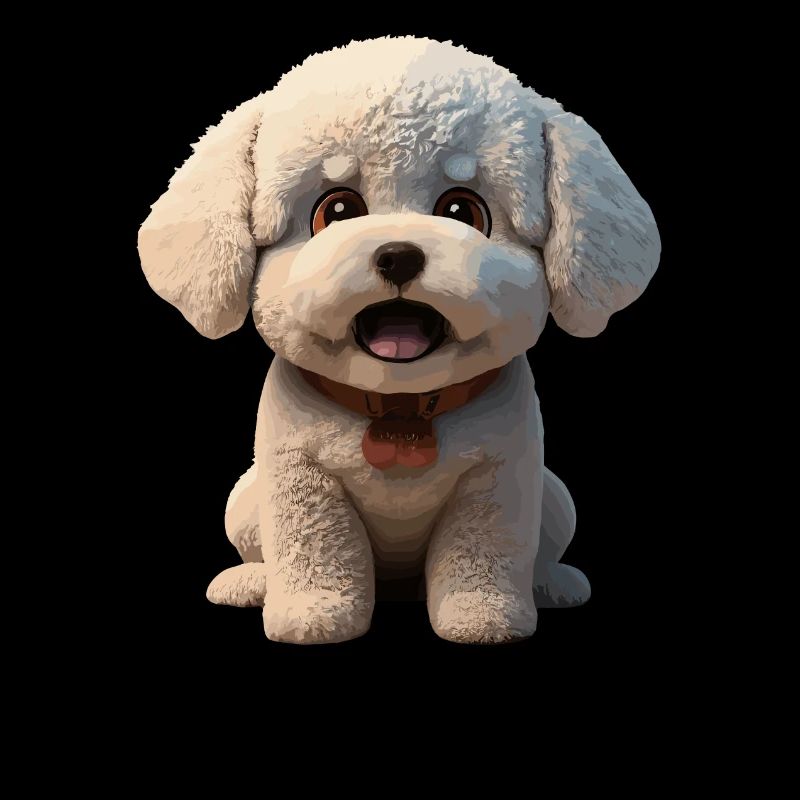 Chiot mignon avec un regard joyeux