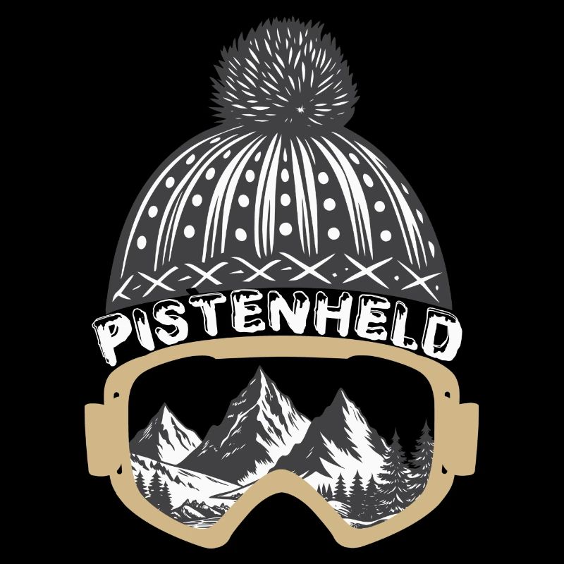 Pistenheld Skifahrer Snowboarder Winter