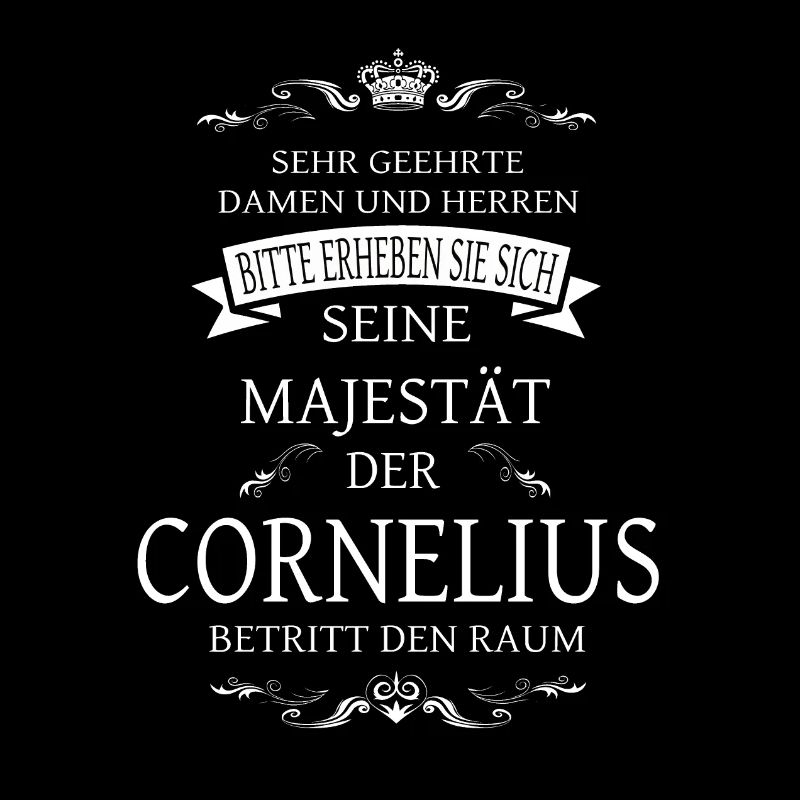 Sa Majesté Cornélius entre dans la pièce