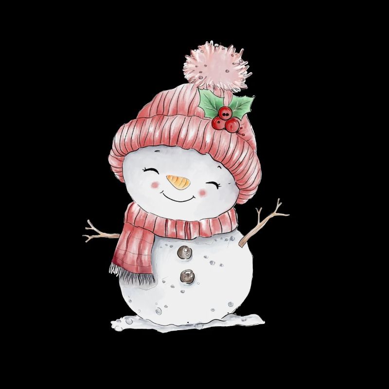 Cheerful snowman