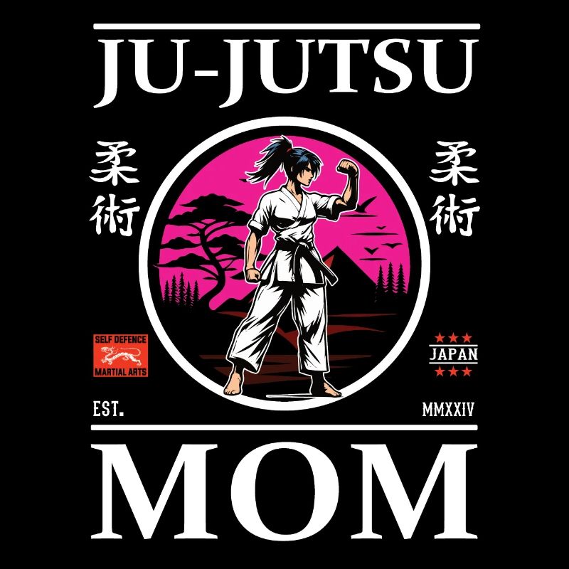 Ju-Jutsu Mom - Selbstverteidigungs Mutter Design