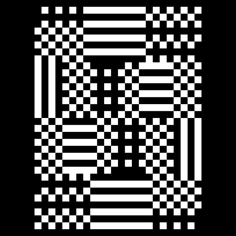 GridFlux Monochromes optisches Muster