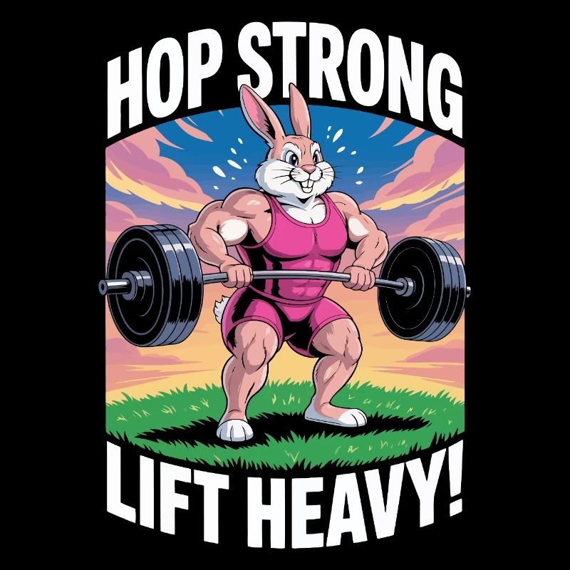 Spring stark. Hebe schwer